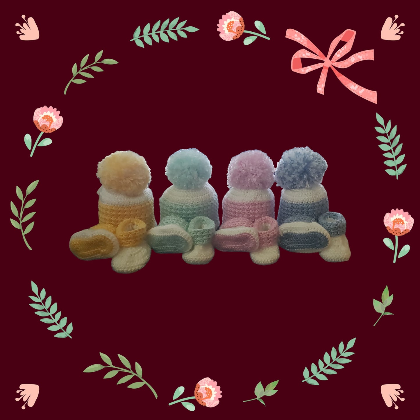 Baby Beanie Hats & Booties